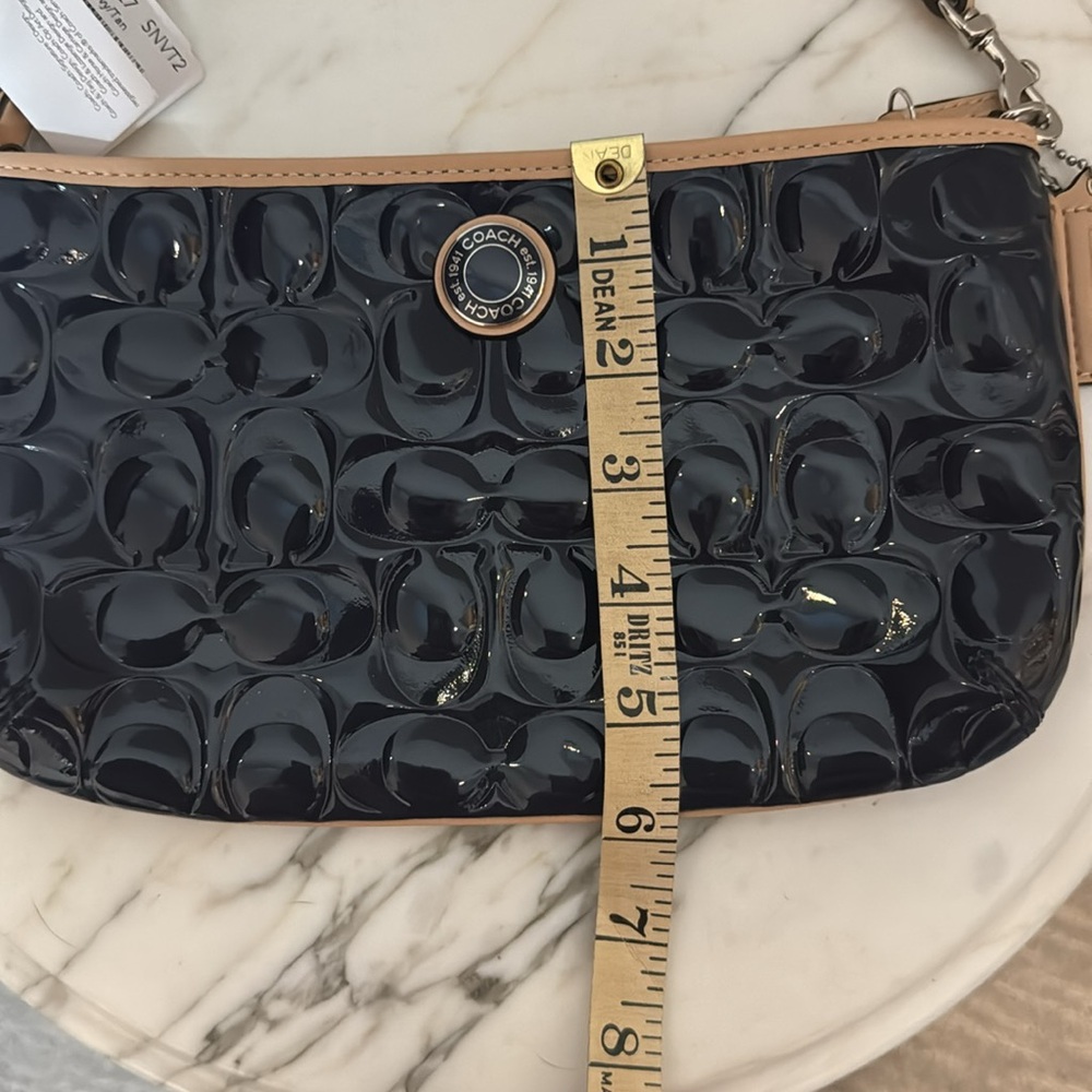 New Coach Blue Wristlet/mini Bag - Picture 3 of 4